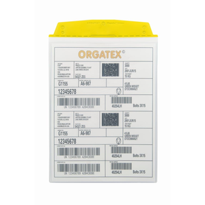 Portadocumenti ESD da appendere DIN A5 Verticale Giallo Confezione da 10-SD015-ESD-04 - Product Image 1