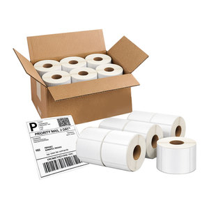 Etiquetas Térmicas Directas Transparentes para Envíos, 4x6, con Recubrimiento Superior, 100x150, 500 por Rollo - Product Image 1