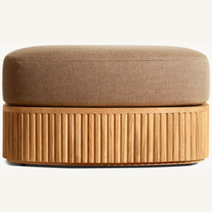 Sofá otomano hecho de madera de teca con espuma suave y cómoda para usar en la sala de estar de la casa que es duradero - Product Image 4