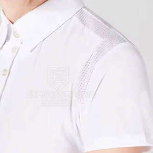 Camiseta de Entrenamiento de Equitación para Mujer, Ligera, Transpirable, Ecológica, de Spandex/Algodón, Tejido Elástico que Absorbe la Humedad - Product Image 6