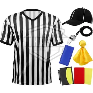 Referee shirt Factory Direct Sale Football Training Custom Referee Soccer Adult And Kids Boy Football Uniform