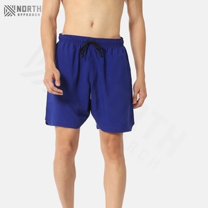 Shorts décontractés pour hommes respirants, taille mi-haute, imprimé, séchage rapide, fermeture à cordon, couleur bleue, service OEM, shorts de basket-ball d'été - Product Image 6
