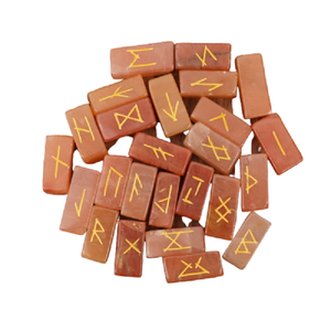 Bán Buôn Tự Nhiên Màu Đỏ Aventurine Cube Feng Shuai Phong Cách Pha Lê Đá Quý Khắc <span class=keywords><strong>Rune</strong></span> <span class=keywords><strong>Set</strong></span> Cho Chữa Bệnh Khoáng Sản Khắc Đá Đá - Product Image 4