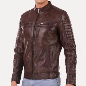 Veste en cuir sur mesure de style nouveau Veste en cuir pour homme à quantité minimale de commande bas Veste en cuir fabriquée au Pakistan - Product Image 2