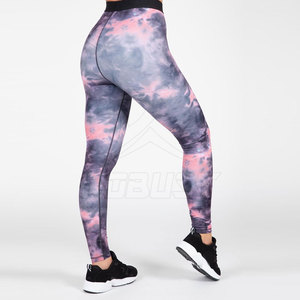 Customized Mid-Waisted Breathable Bamboo Knitted Fabric Spandex Workout <b>Leggings</b> for <b>Women</b> Casual Yoga Pants - Product Image 3