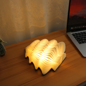 All'ingrosso albero di natale lampada decorativa elegante tavolo pieghevole notte luce in legno regalo set di regali aziendali per gli ospiti - Product Image 5