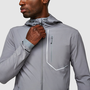 Chaqueta Deportiva Impermeable con Protección Solar y Cremallera, Diseño Nuevo, Talla Grande, Chaqueta Cortavientos para Correr - Product Image 5