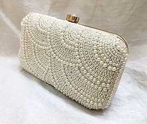 Bolsos de mano para mujer, bolso de mano con bordado de cuentas de verano para fiesta en la playa - Product Image 3