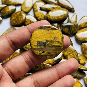 Hermoso Flash Nellite Gemstone Cabochon Yellow Nellite Cabochon Suelto - Product Image 1