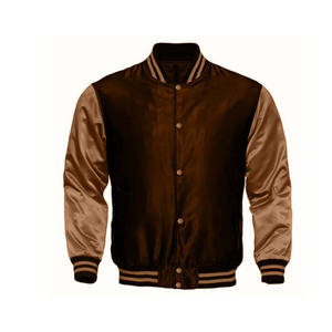 Chaquetas universitarias de satén para hombre de estilo estadounidense/ropa deportiva personalizada Collage Wear Team Wear chaquetas universitarias de satén lisas - Product Image 1