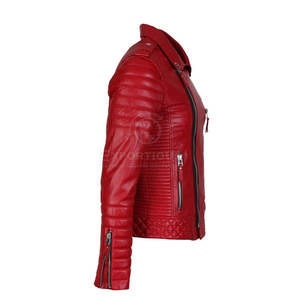 Hot <b>Sale</b> Latest Design Reasonable Price <b>Men</b> Leather <b>Jacket</b> Custom Made Color Winter Stand Collar Front Logo Adult Use - Product Image 5