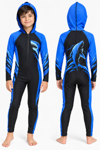 Traje de Buceo para Niños, Protección Solar UPF50+, Secado Rápido, Protección Contra Medusas, Manga Larga, con Capucha, para Snorkel y Surf - Product Image 4