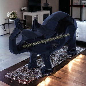 Metal <b>Elephant</b> Figurines Sculpture <b>Decorative</b> <b>Elephant</b> Feng Shui Statue With Trunk up for Office Shop Hotel - Product Image 4