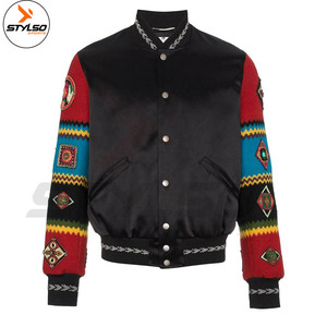 เสื้อแจ็กเก็ตเบสบอลทำจากผ้าซาติน,สั่งตัดตามสั่ง - Product Image 6