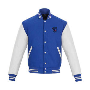 Vêtements d'hiver confortables et chauds pour hommes, veste d'hiver coupe-vent respirante, veste en cuir à manches longues pour hommes, veste de style universitaire à prix raisonnable - Product Image 1