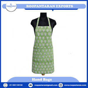 Venta caliente Delantales Custom Indian Block-Printed 100% Transpirable 20 Láminas de algodón 83 Cms Delantal de cocina para la venta - Product Image 2