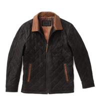 Chaqueta Personalizable de Piel de Oveja Encerada Marrón Oscuro, Gamuza Genuina de Primera Calidad, Impermeable, Calefactable, Transpirable, con Cuello Camisero y Botones