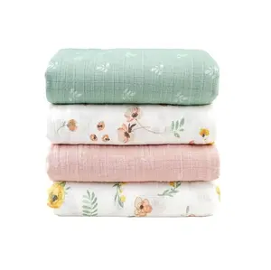 Best Quality 100% Natural Cotton Baby Swaddle Blanket for Sale in Bulk from Indian Exporter at Best Prices from Indian Exporter