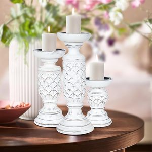 เสาเทียนไม้ทันสมัยพร้อมดีไซน์สับปะรดไม่เหมือนใครสำหรับตกแต่งบ้านในเทศกาลคริสต์มาสและสร้างบรรยากาศ - Product Image 5