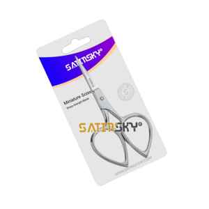 Ciseaux à cuticules professionnels, ciseaux de toilettage droits en acier inoxydable avec manche en céramique, pour droitiers, pour sourcils et cils, qualité supérieure - Product Image 5