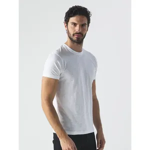 T-Shirt Personalizzata da Uomo in Tessuto Slub per Merchandising Promozionale - Product Image 3
