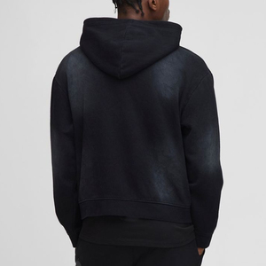 100% cotton Acid wash Basics <b>Black</b> Zipper Fleece Hoodies Custom Printed logo Winter Casual <b>Men's</b> Autumn Hoodies & <b>Sweatshirts</b> - Product Image 6
