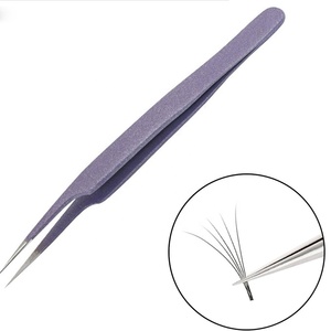 Pinzas para Pestañas con Punta Suave de Acero Inoxidable, Venta al por Mayor para Extensiones de Pestañas, Herramienta Profesional para Extensión de Pestañas 687 - Product Image 3