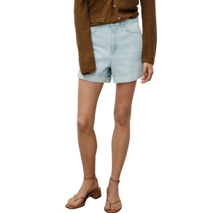 Shorts de Mezclilla Ajustados de Cintura Alta para Mujer, Estilo Vintage, Cómodos, Casuales, de Verano - Product Image 4