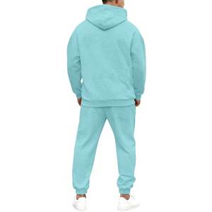 Ensemble de survêtement décontracté pour femmes, 2 pièces, couleur unie, sweat à capuche en polaire, pantalon de jogging athlétique, 100% coton avec poches - Product Image 4