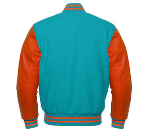 Chaqueta Varsity de Béisbol para Hombre con Diseño de Bordado Personalizado, Cuello Alto y Logotipo Frontal, Fabricada en Pakistán 2025 - Product Image 2