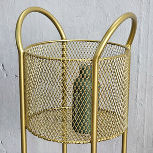 Cesta de Metal con Recubrimiento en Polvo para Almacenamiento en el Baño, Portátil y Duradera - Product Image 4
