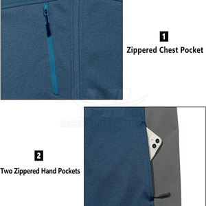 Top Selling High Quality Winter <b>Men's</b> Softshell <b>Jacket</b> with Stand Collar Front Logo Durable Material Breathable & Eco-Friendly - Product Image 4