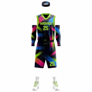 Uniformes de Baloncesto para Adultos de Talla Grande, Transpirables, Estampados por Sublimación en Varios Colores, Conjuntos de Uniformes de Baloncesto de Alta Calidad para Equipos de Clubes al por Mayor - Product Image 2