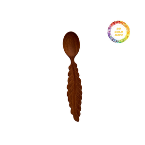 ช้อนไม้ที่ทำจากช่างฝีมือทนทานใช้ในครัวเพื่อสุขภาพ - Product Image 4