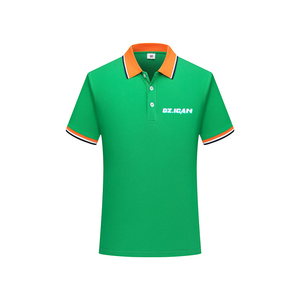 เสื้อโปโลแขนสั้นสำหรับผู้ชายเสื้อโปโลลำลองผ้าฝ้าย100% หรูหราโลโก้แบบกำหนดเอง - Product Image 5