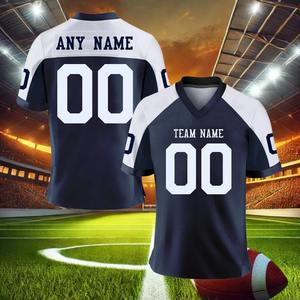 Camiseta de Fútbol Americano de Alta Calidad con Nombre y Número del Equipo Impresos Personalizados, para Hombre, Mujer y Jóvenes - Product Image 5