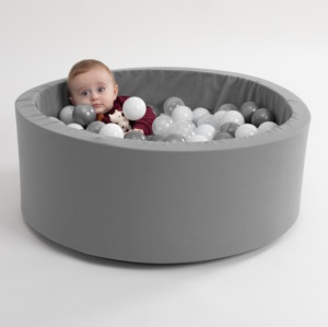Juego de bolas de plástico de espuma suave para interiores de fabricación turca, producto OEM, piscina de bolas inflable para bebés con más diseños de colores, juguetes de juego divertidos - Product Image 1