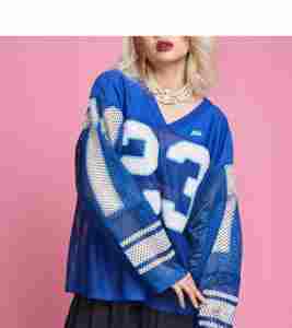 Best Manufacturer's Custom Logo Printed Oversized Vintage Boxy Mesh <b>Crop</b> Jersey <b>Men's</b> Sublimated Design Plus Size Football - Product Image 5