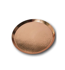 ถาดเสิร์ฟทองแดงตีลายคุณภาพเยี่ยม ขนาดใหญ่ ราคาไม่แพง - Product Image 2