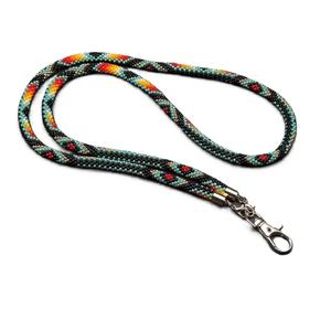 Accept Customized Design Seed Beads Neck Strap Lanyards 18 Inches Long Beaded Lanyard With Seed Beads For <b>Badges</b> - Product Image 4