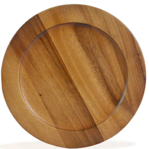 Naturel แผ่นชาร์จงานหัตถกรรมทำจากไม้แท่นชาร์จไม้เนื้อแข็งทรงกลม - Product Image 6