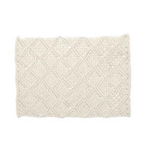 Napperons en macramé Design élégant Finition naturelle Forme personnalisée Couleur antique Accessoires de table les plus exigeants - Product Image 1