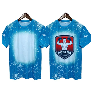 Wholesale Custom Eco-Friendly O-Neck Short Sleeve Cotton <b>Blend</b> Men's Sublimation T-Shirts / Regular Fit Custom Design - Product Image 5