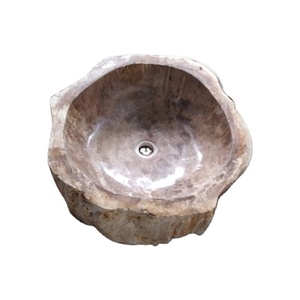 Lavabo Moderno Ovalado de Piedra Fresca para Hotel, con un Solo Orificio, Tamaño Personalizado, Perilla Tipo Joystick - Product Image 5
