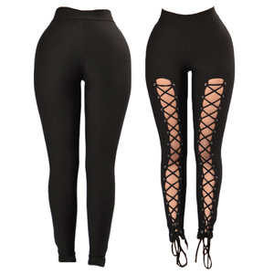 Leggings de yoga sans couture taille haute de qualité supérieure pour femmes, en coton extensible, pour le fitness et la gym, avec effet ventre plat, décontractés pour l'été, vente en gros - Product Image 1
