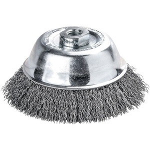 Cup <b>Brush</b> 80 Mm M14 0.35 Mm Steel Wire 8500 Min- Lessmann - Product Image 1