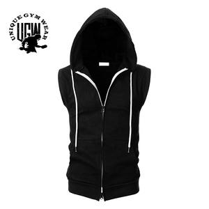 High Quality Gym Wear <b>Sleeveless</b> <b>Hoodie</b> Custom Pullover Fleece Quick Dry Breathable Eco-Friendly Cotton <b>Men's</b> Sweatshirts - Product Image 5