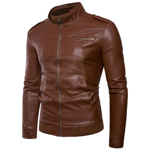 Chaqueta de Cuero para Hombre Otoño Invierno, Chaqueta de Cuero para Hombre de la Mejor Calidad, Chaqueta de Invierno de Cuero Genuino para Hombre - Product Image 2