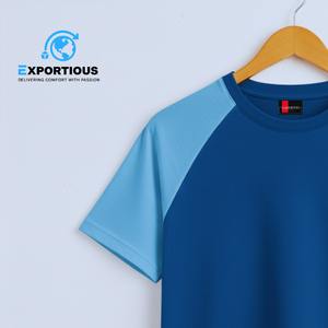 Camiseta Casual Básica de Cuello Alto para Hombre, Camiseta de Manga Corta con Cuello Redondo de Algodón Suave, Transpirable, Ecológica, de Corte Holgado, con Logotipo Personalizado - Product Image 3