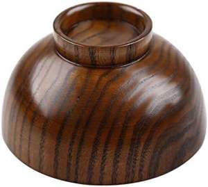 Bol de service en bois rustique moderne fait à la main pour fruits et légumes bols décoratifs avec coussinets en feutre pour salade décorations pour la maison - Product Image 2